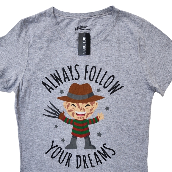 Nightmare On Elms Street Follow Your Dreams Tee - Picture 2 of 5